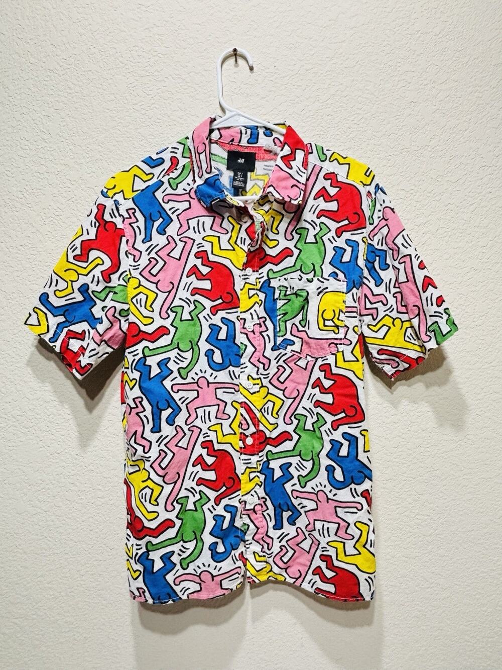Keith Haring Shirt H&M Small White